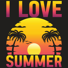 Summer vector T-shirt Design