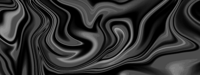 Black and gray luxurious shiny fabric texture background. luxurious shiny and smooth elegant black silk and satin luxury cloth texture panorama background.