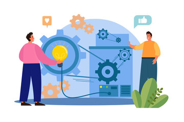 People helping to reach goals together as teamwork