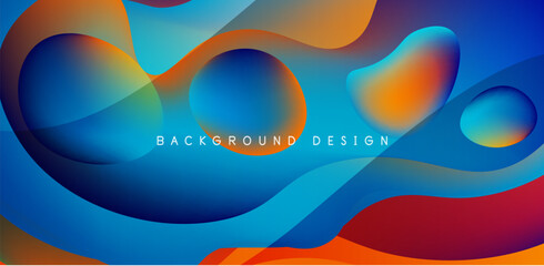 Fluid waves abstract background for covers, templates, flyers, placards, brochures, banners