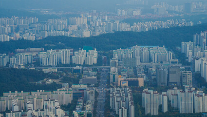View of Apartment in Gyeonggi-do, Korea