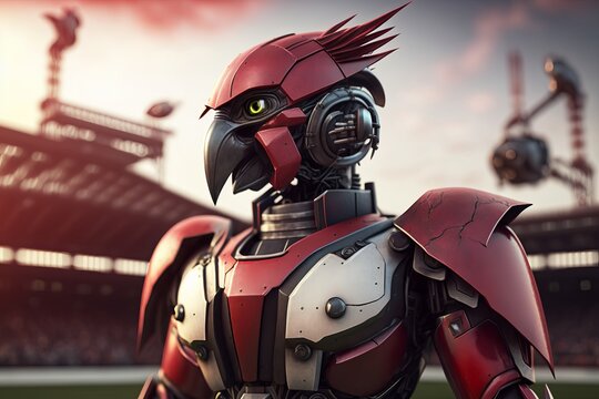 Arizona Cardinals Robot American Football Team