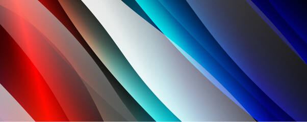 Obraz premium Fluid color gradients with dynamic wave line effect. Vector Illustration For Wallpaper, Banner, Background, Card, Book Illustration, landing page