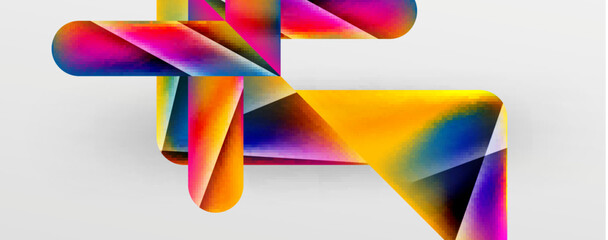 Triangle fluid color gradient abstract background. Vector Illustration For Wallpaper, Banner, Background, Card, Book Illustration, landing page