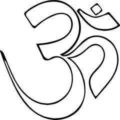 Om 
Vector illustration 