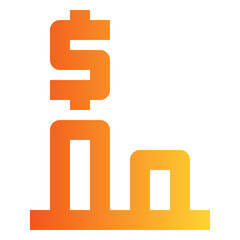 chart gradient icon