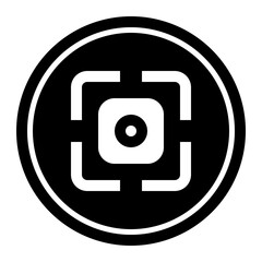 Focus Circular line icon