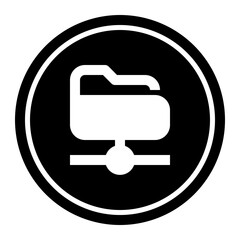 Folder Circular line icon
