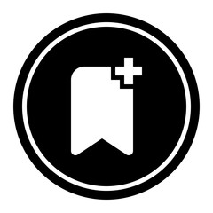 bookmark Circular line icon