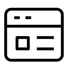 landing page line icon