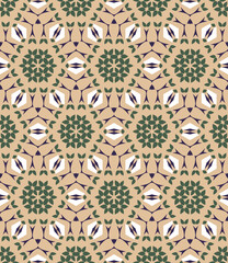 Abstract tileable geometric pattern. A seamless background, vintage texture.	
