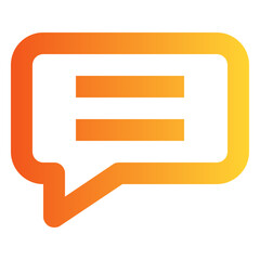 Message gradient icon