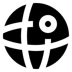 Internet glyph icon