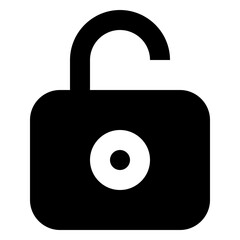 Unlock glyph icon
