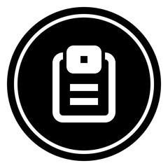 Clipboard Circular line icon