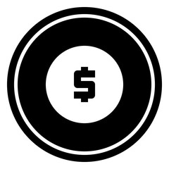Coins Circular line icon