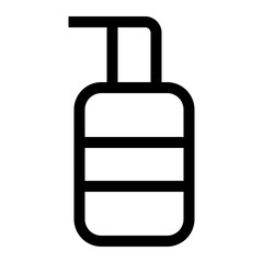 Shampoo line icon