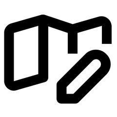 Edit Location line icon