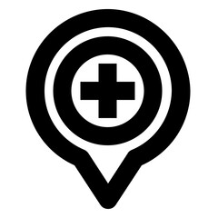 Location add line icon