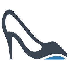 High heel shoe icon (vector graphics)