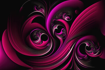 Viva magenta color tone abstract background graphic design. Generative ai.