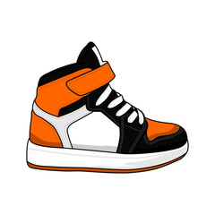 Sneakers Kid Vector Image and Illustration