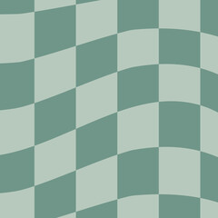 trendy cool distorted checkerboard decoration