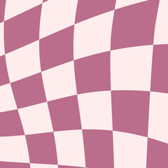 trendy cool distorted checkerboard decoration