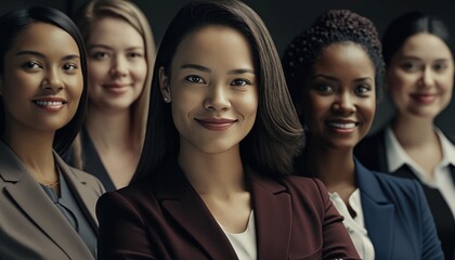 Empowering Women in the Workplace Inclusivity: Celebrating International Women's Day with Diversity Equity Inclusion (DEI) in the Finance Industry with Multiracial Female Bankers (Generative AI)