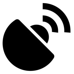 Gps Antenna glyph icon