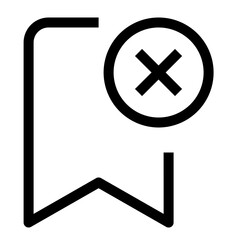 Bookmark Remove line icon