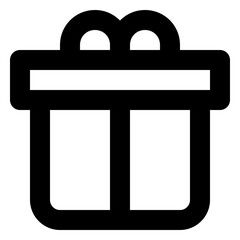 Fototapeta premium Gift line icon
