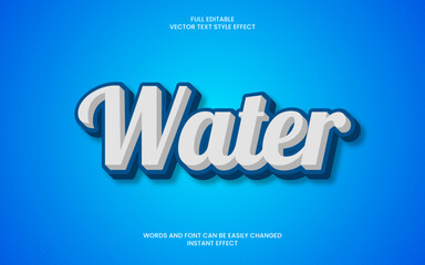 water text effect