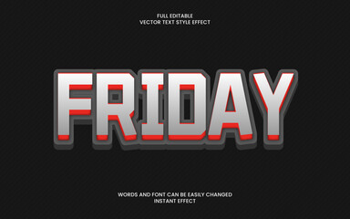 friday text effect