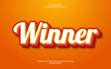winner text effect