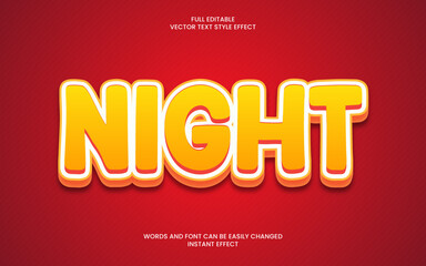 night text effect
