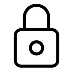 Padlock line icon
