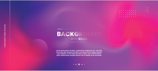 Trendy blurred liquid gradient mesh landing page with circle. Abstract multi-color gradient vector cover illustration set. Design for website, business brochures, cards, packages and posters.	

