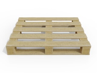 Wooden Pallet Skid Flat Transport Structure for Transportation