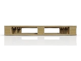 Wooden Pallet Skid Flat Transport Structure for Transportation