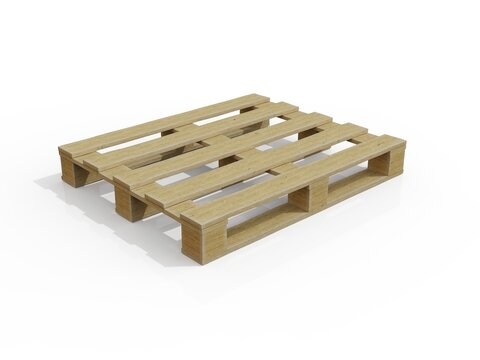 Wooden Pallet Skid Flat Transport Structure for Transportation