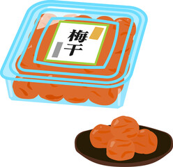 パック入りの梅干し