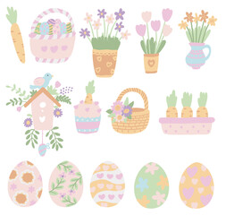 Hand Drawn Easter Day Decoration PNG