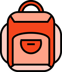 backpack and school bag icon