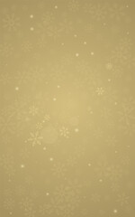 White Snowfall Vector Golden Background. New