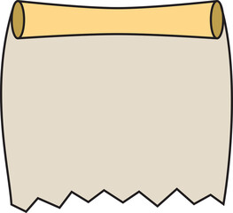 paper scroll and parchment illustration