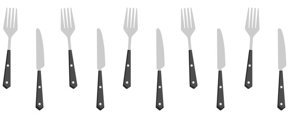 knife and fork. kitchen tools. for cutting culinary banner	
