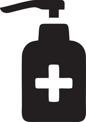 Hand icon symbol in black vector image , illustration of the human finger