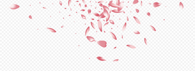 Pink Tree Vector Panoramic Transparent