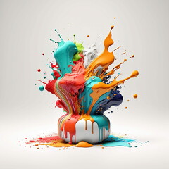 color splash, color explosion, color splatter